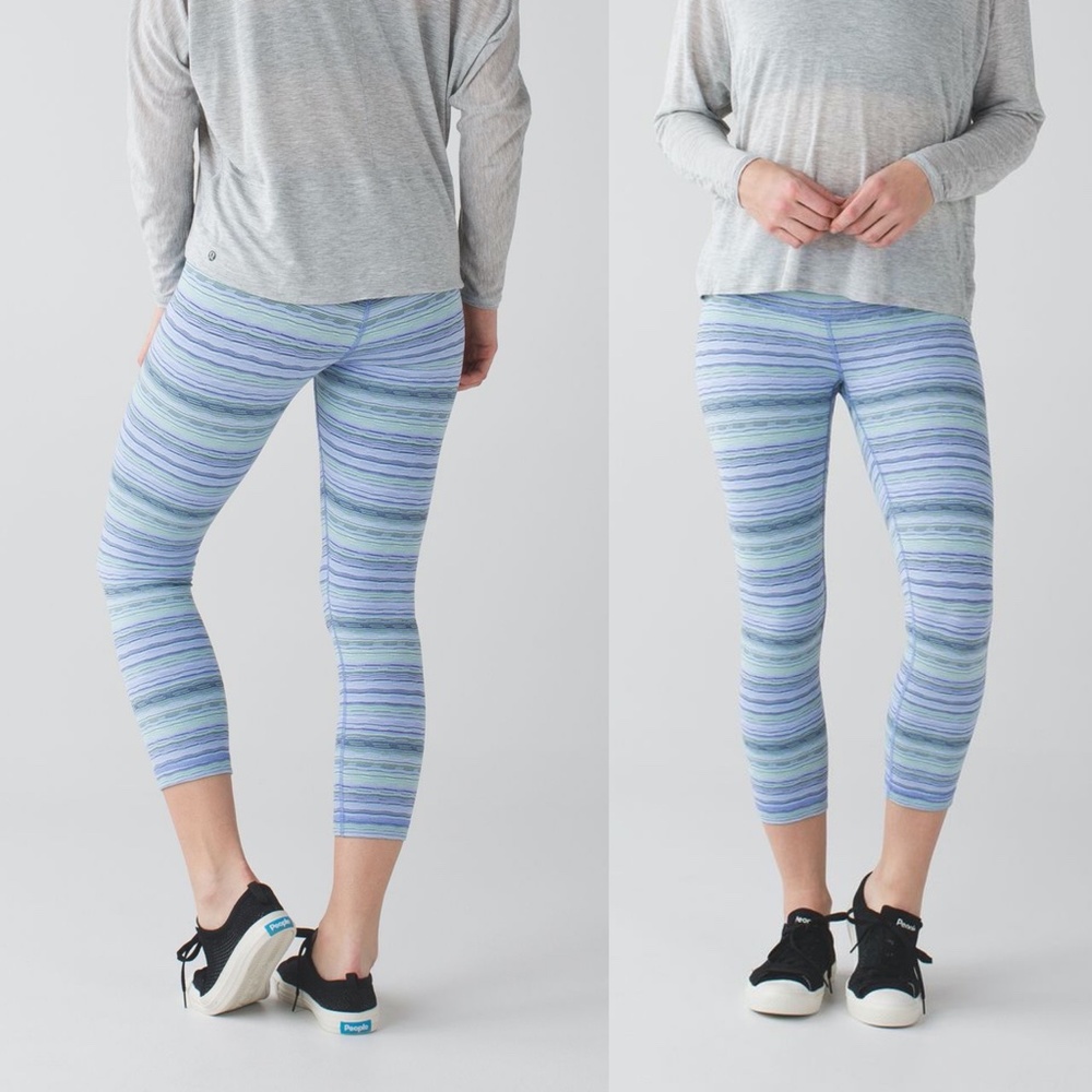 Lululemon Wunder Under Crop III Space Dye Size 6